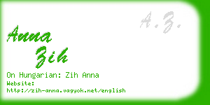 anna zih business card